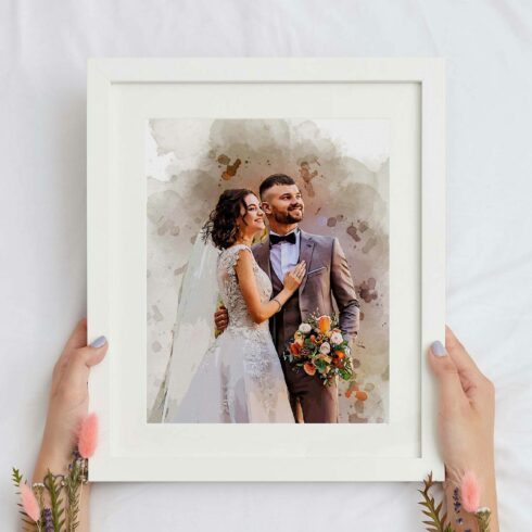 Watercolor Brush Portrait Action cover image.