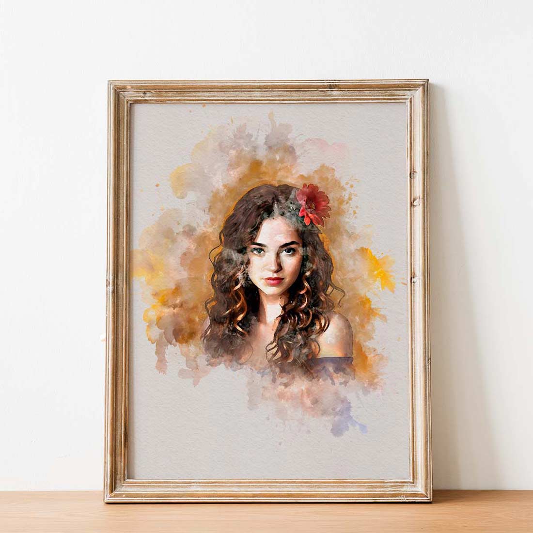 Realistic Watercolor Effect Action preview image.
