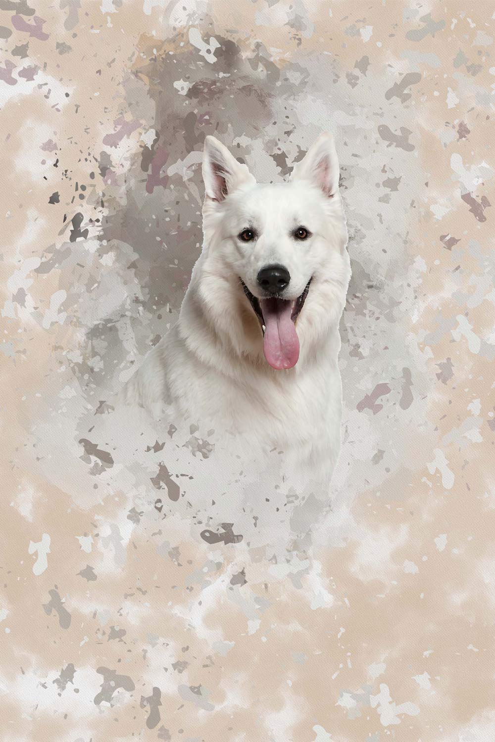 Personalized Digital Pet Portraits pinterest preview image.