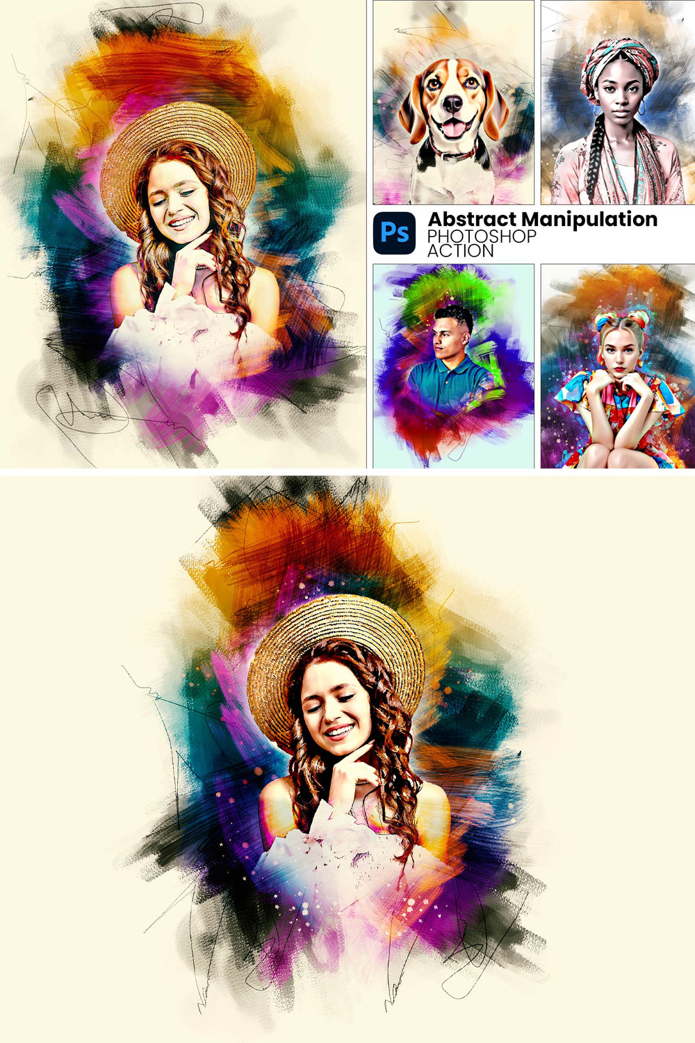 Abstract Manipulation Action pinterest preview image.
