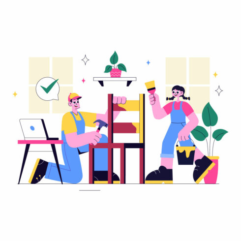 10 DIY Craft Workshop Illustration cover image.