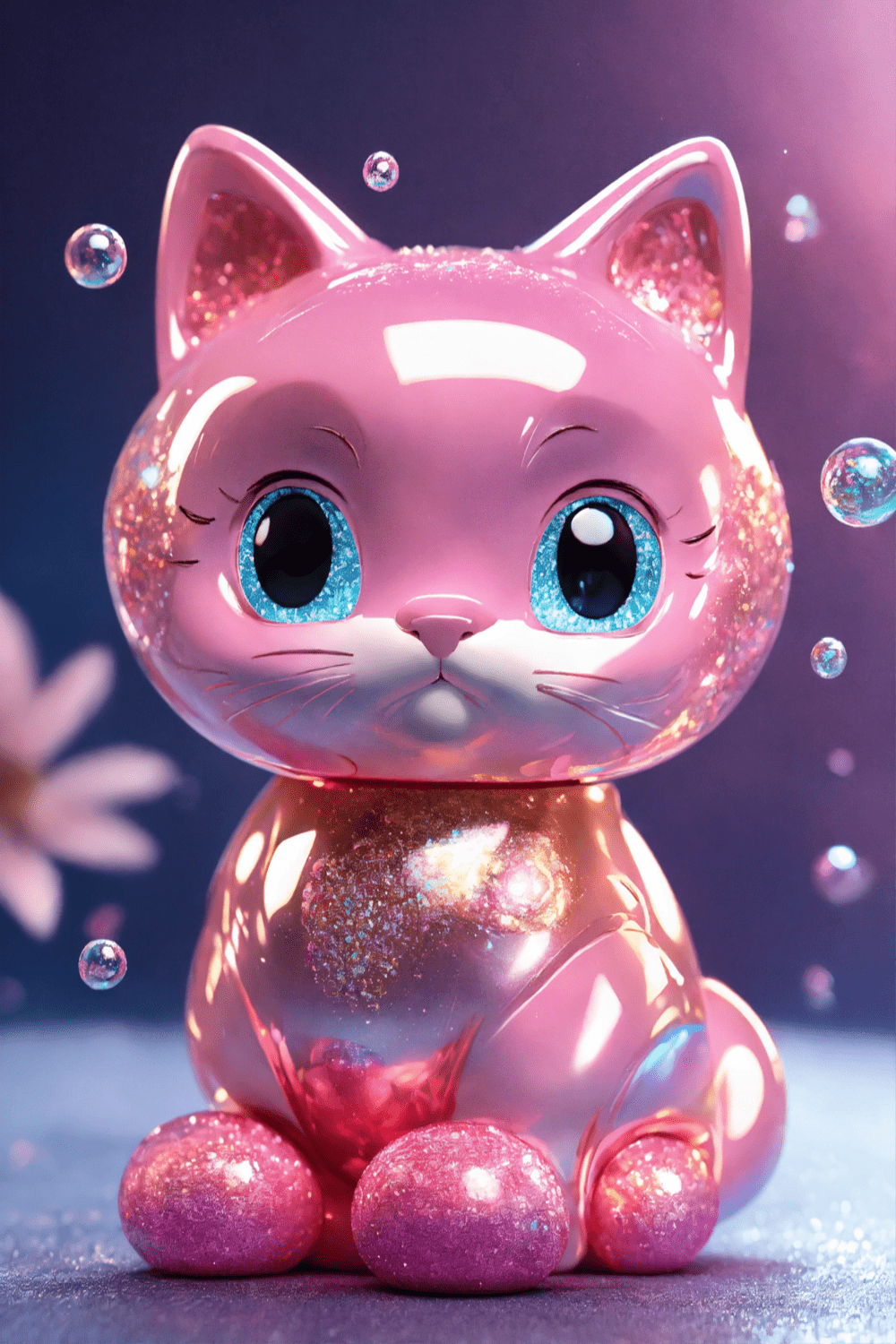 cute 3d bubble kitty 3 25