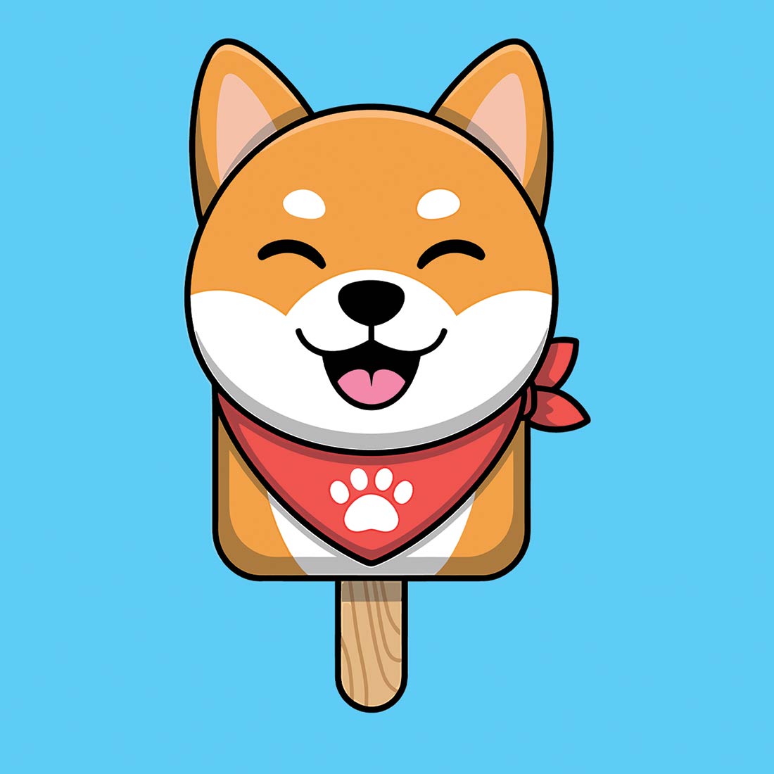 cute shiba inu dog ice cream popsicle 28 204