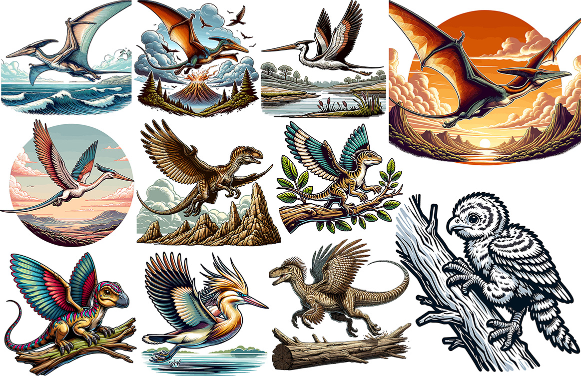 dinosaurs vector collection set 9 419