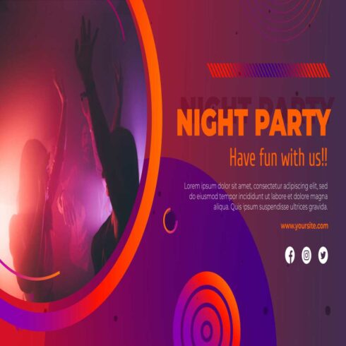 Two beautiful party flayers only in 3$ cover image.