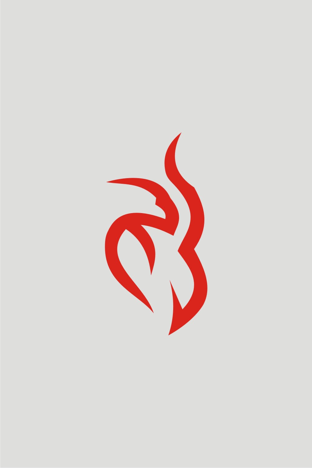 Flame Fire Phoenix Logo Vector pinterest preview image.