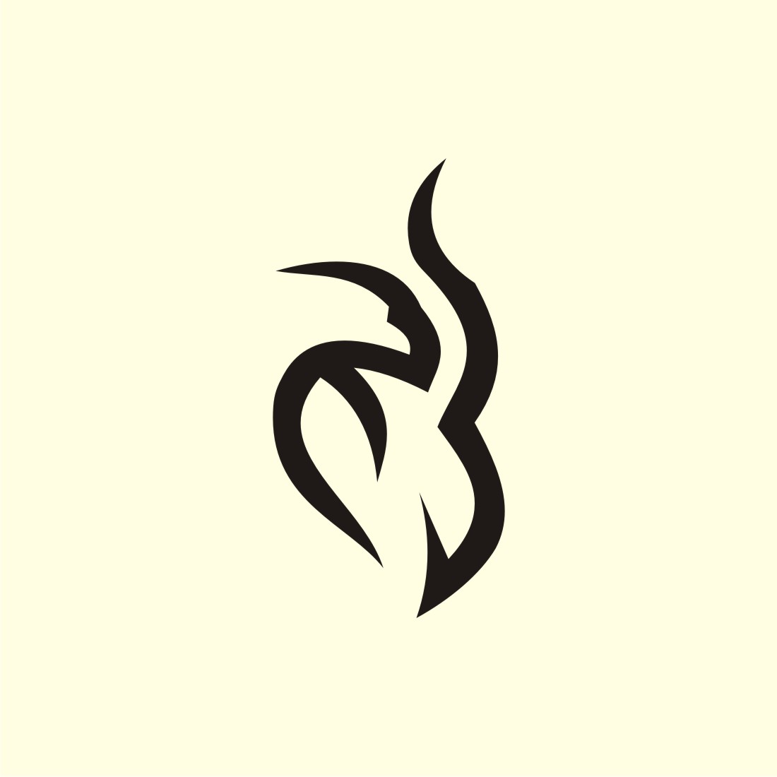 Flame Fire Phoenix Logo Vector preview image.
