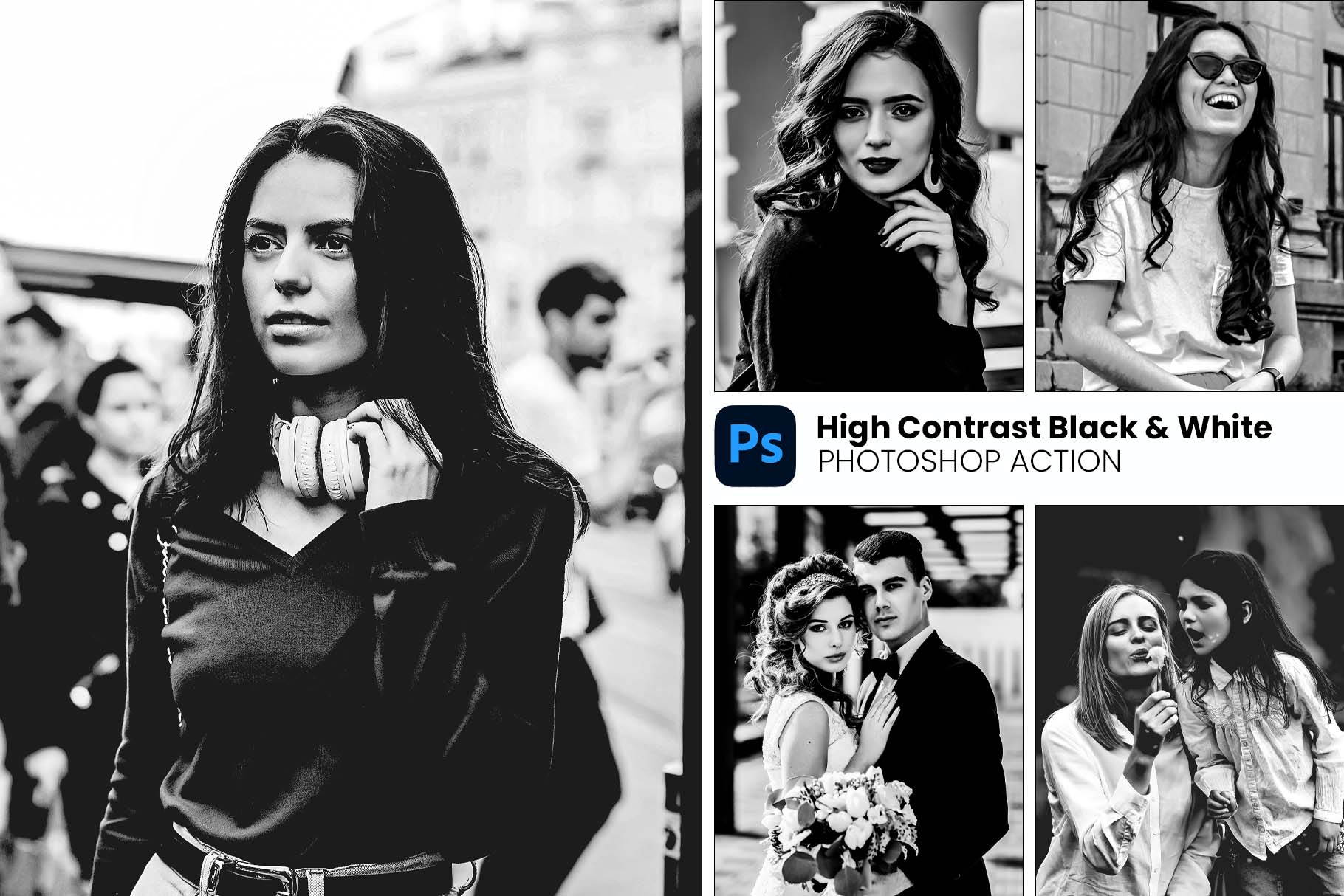 high contrast black white cover 411