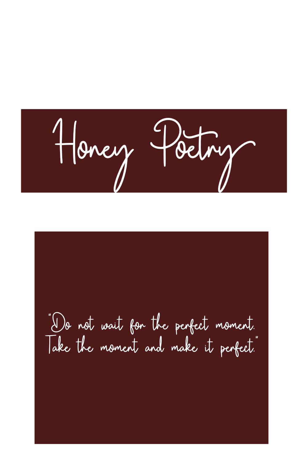 Honey Poetry pinterest preview image.