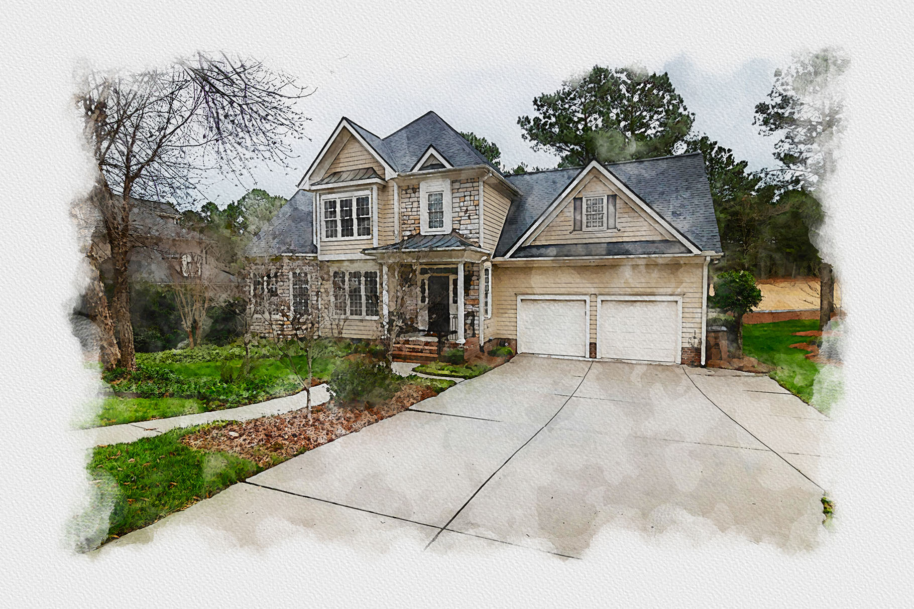 house portrait from photo by mri khokon i 433