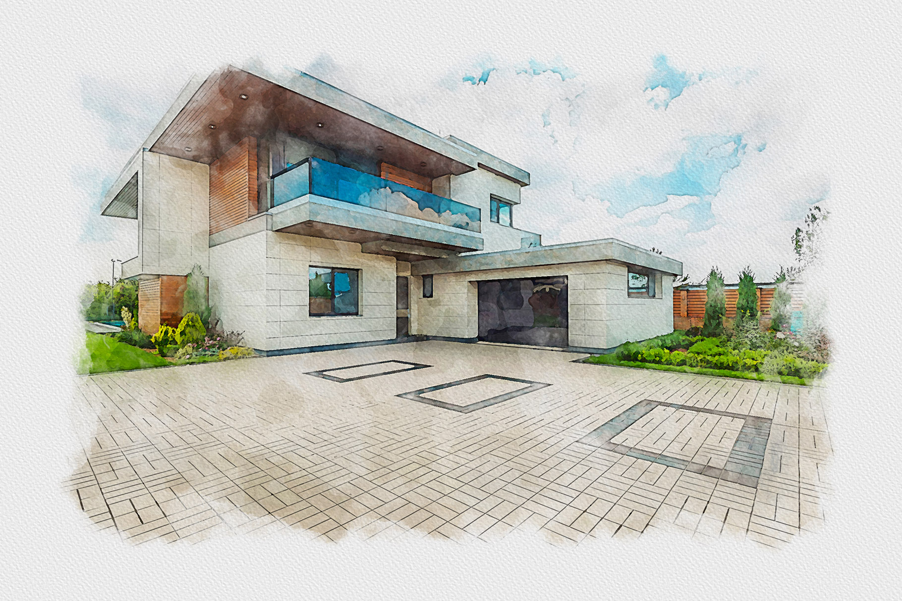 house portrait from photo by mri khokon k 864