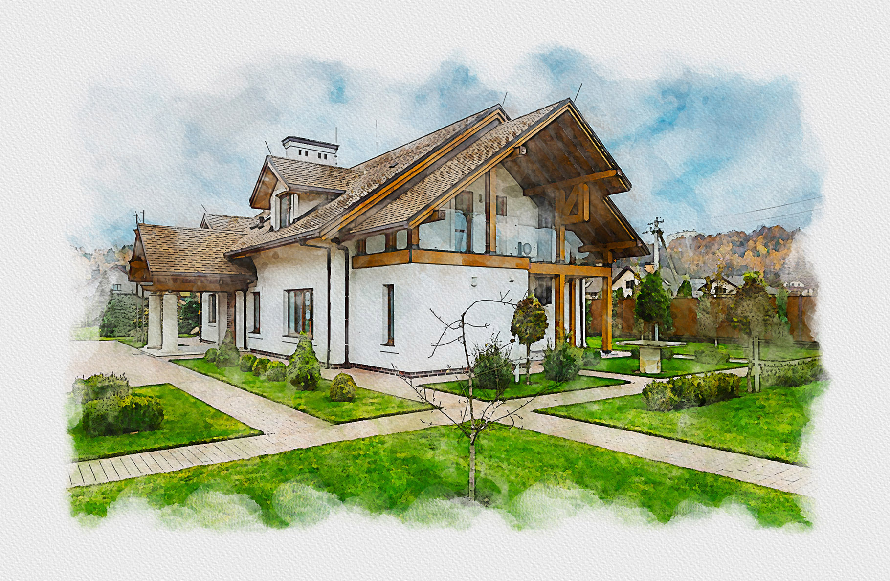 house portrait from photo by mri khokon l 322