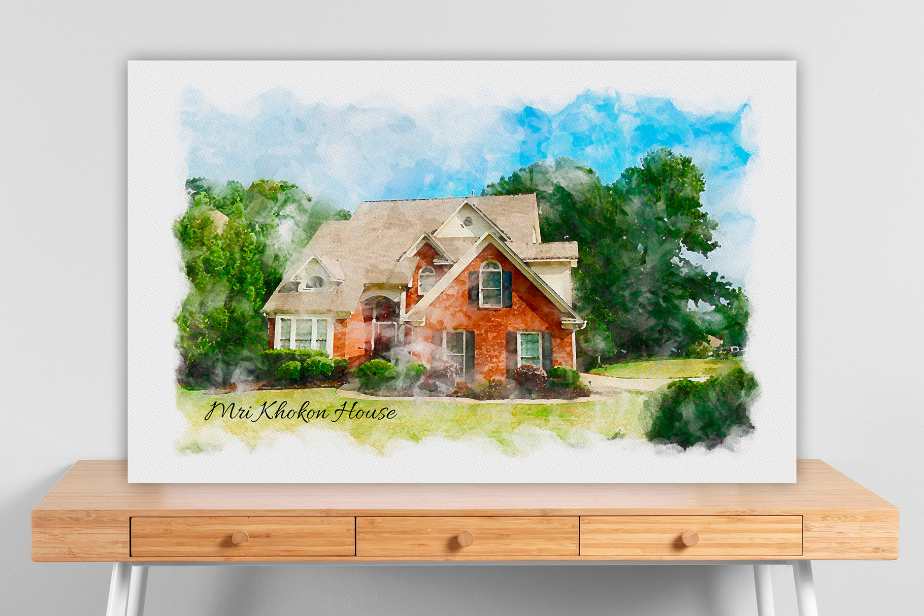 house portrait from photo by mri khokon o 122