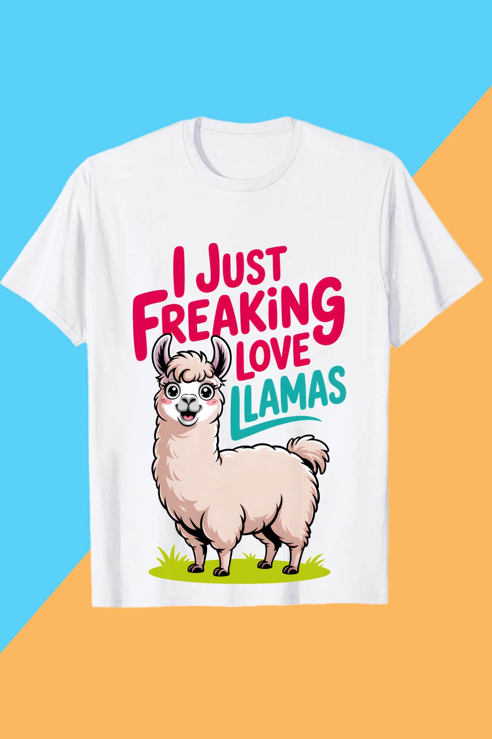 I-JUST-farking--LOVE Llama PET T shirt T shirt Design PNG File T shirt T shirt Design PNG File pinterest preview image.