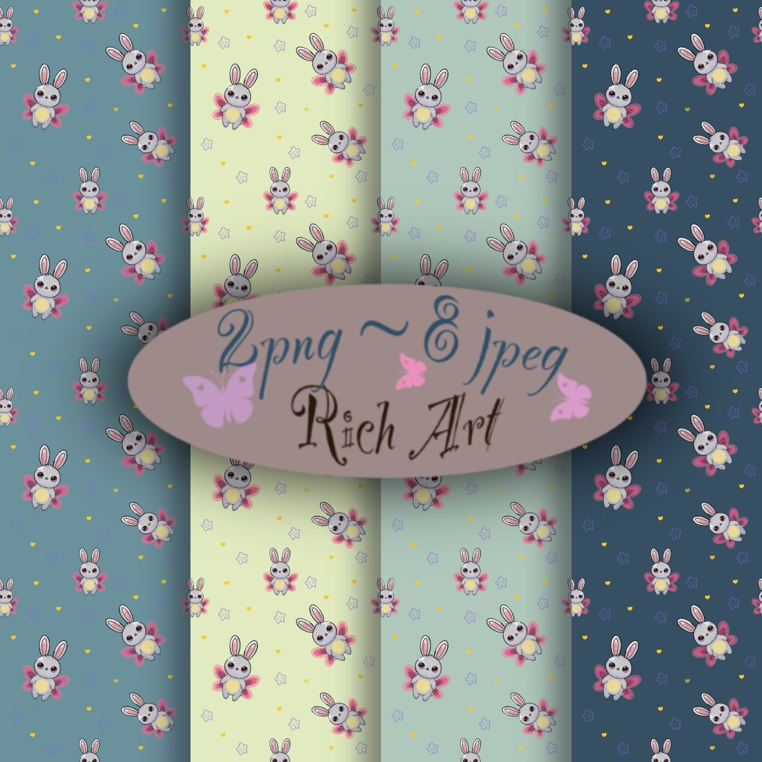 "Baby Bunny Star Pattern” preview image.