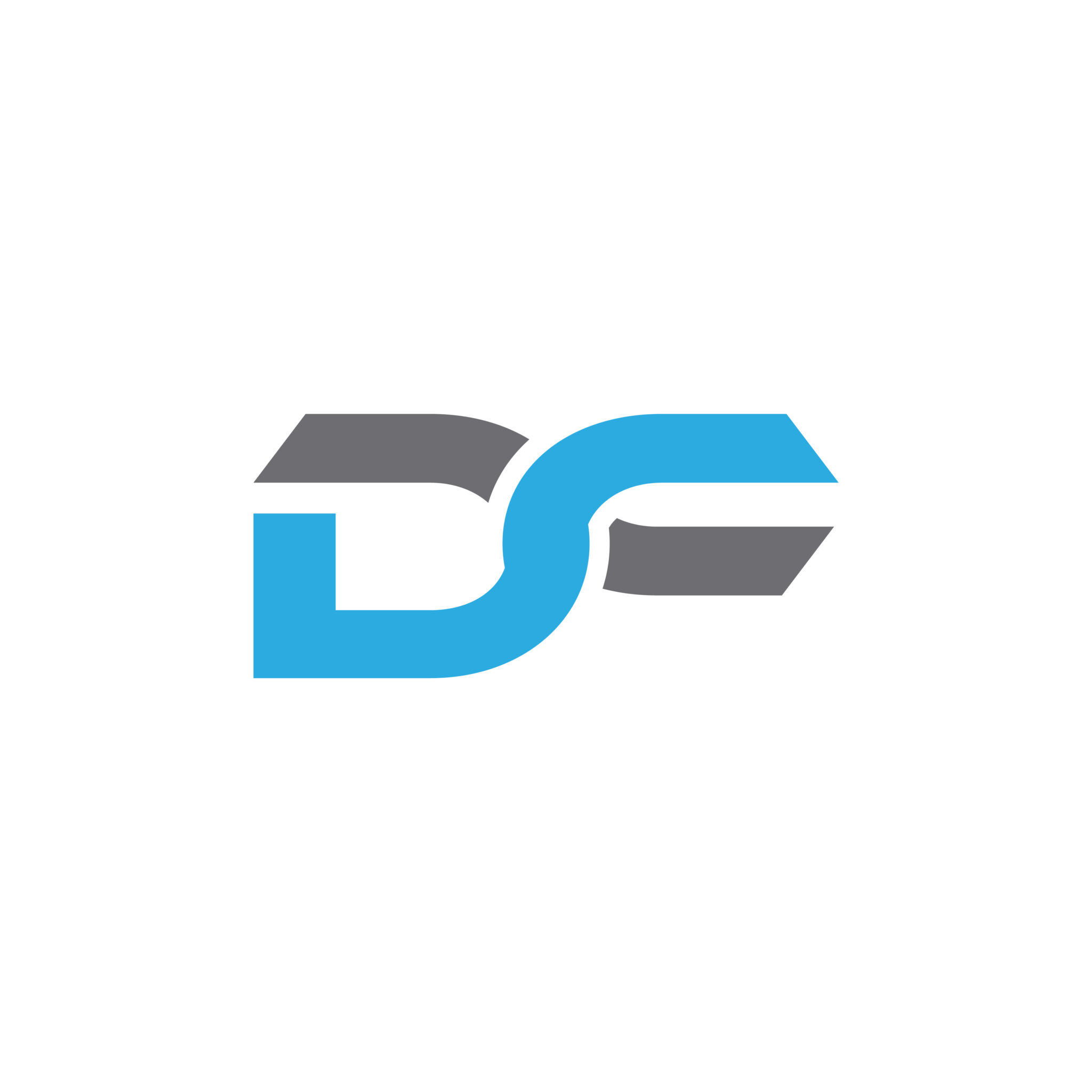 Initial Letter DF Logo or Icon Design Vector Image Template - MasterBundles