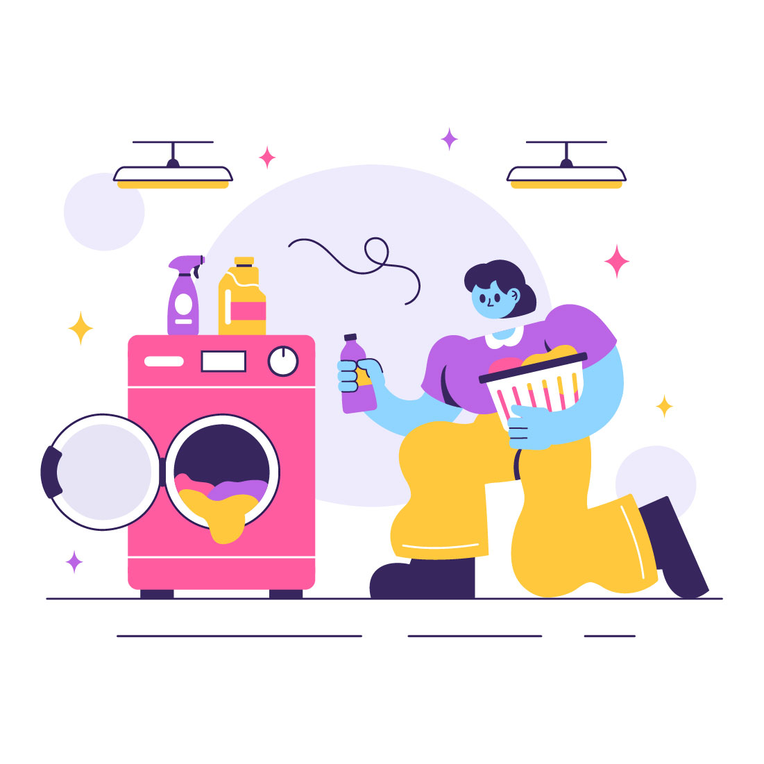 10 Laundry Room Illustration preview image.