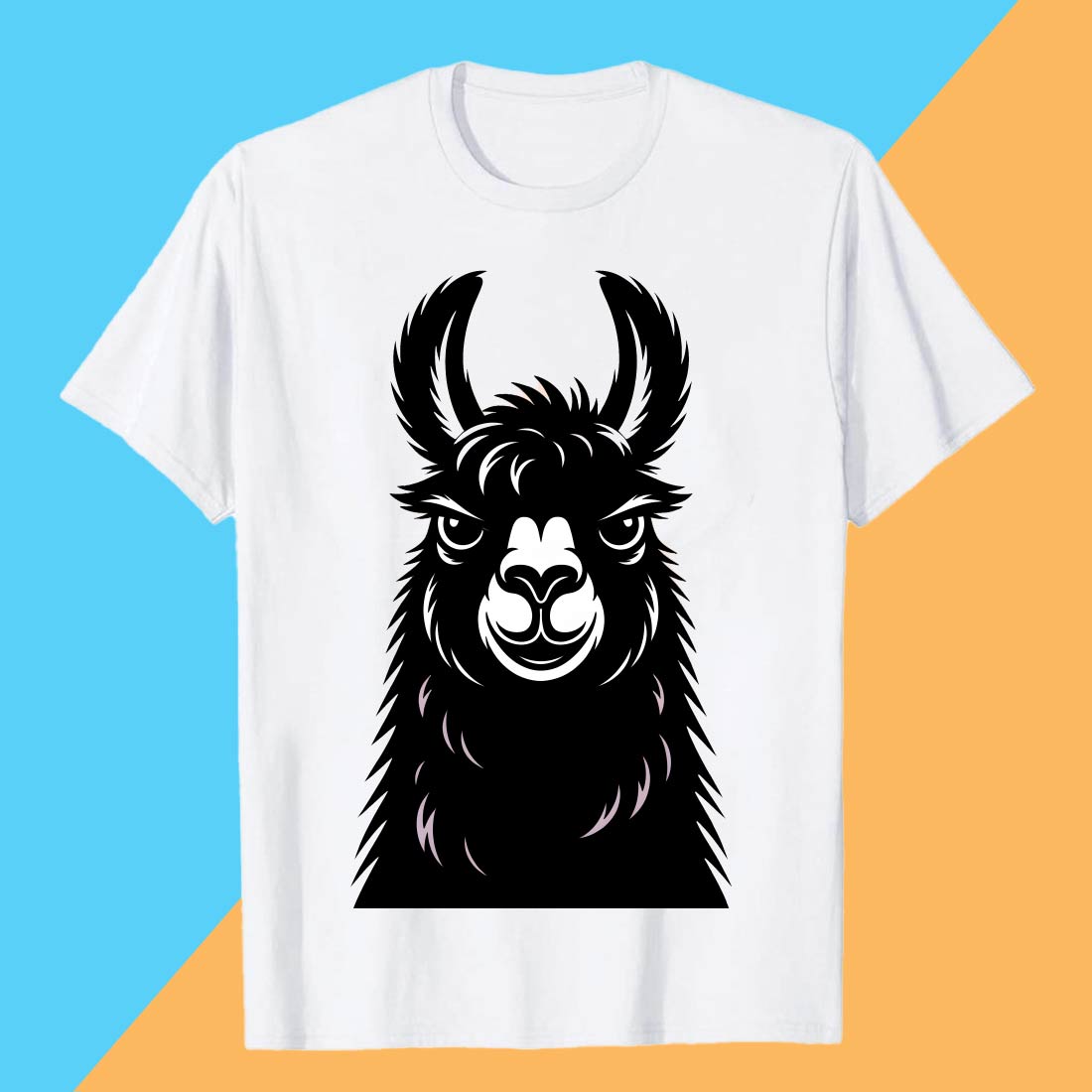 DON'T-START-WITH-ME,-I'VE-GOT-AM-MOUTH-AND-I-I-KNOW-HOW-TO-USE-IT- Llama PET T shirt T shirt Design PNG File T shirt T shirt Design PNG File preview image.