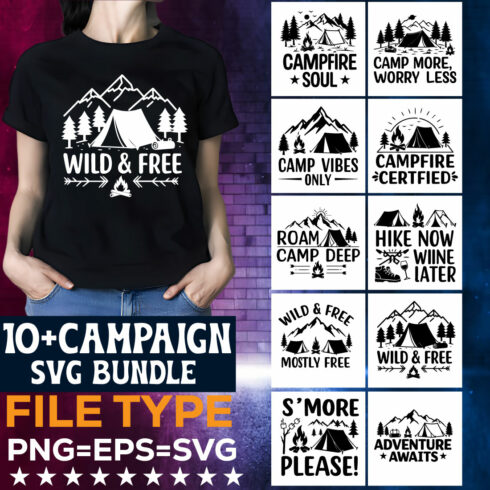 10+ Campaign SVG Bundle – Political, Awareness & Activism Designs for T-Shirts & Merch cover image.