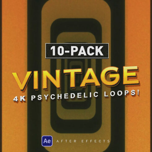 Vintage Psychedelic & Trippy 10-Pack 4K Backgrounds! cover image.