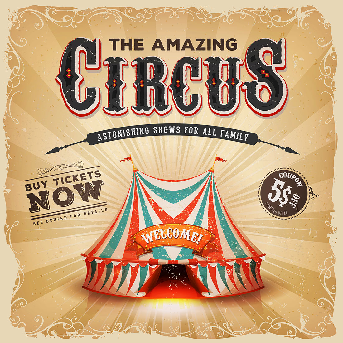 Epic Circus Collection: 75 Stunning Retro Circus Designs! preview image.