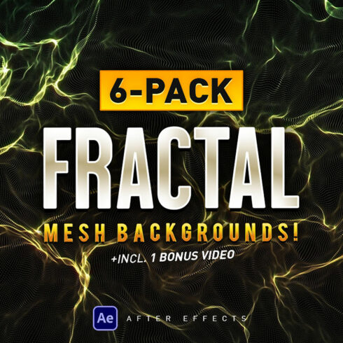 6-Pack Fractal Mesh Backgrounds + Bonus Video! Seamless Loops for Stunning Visuals cover image.