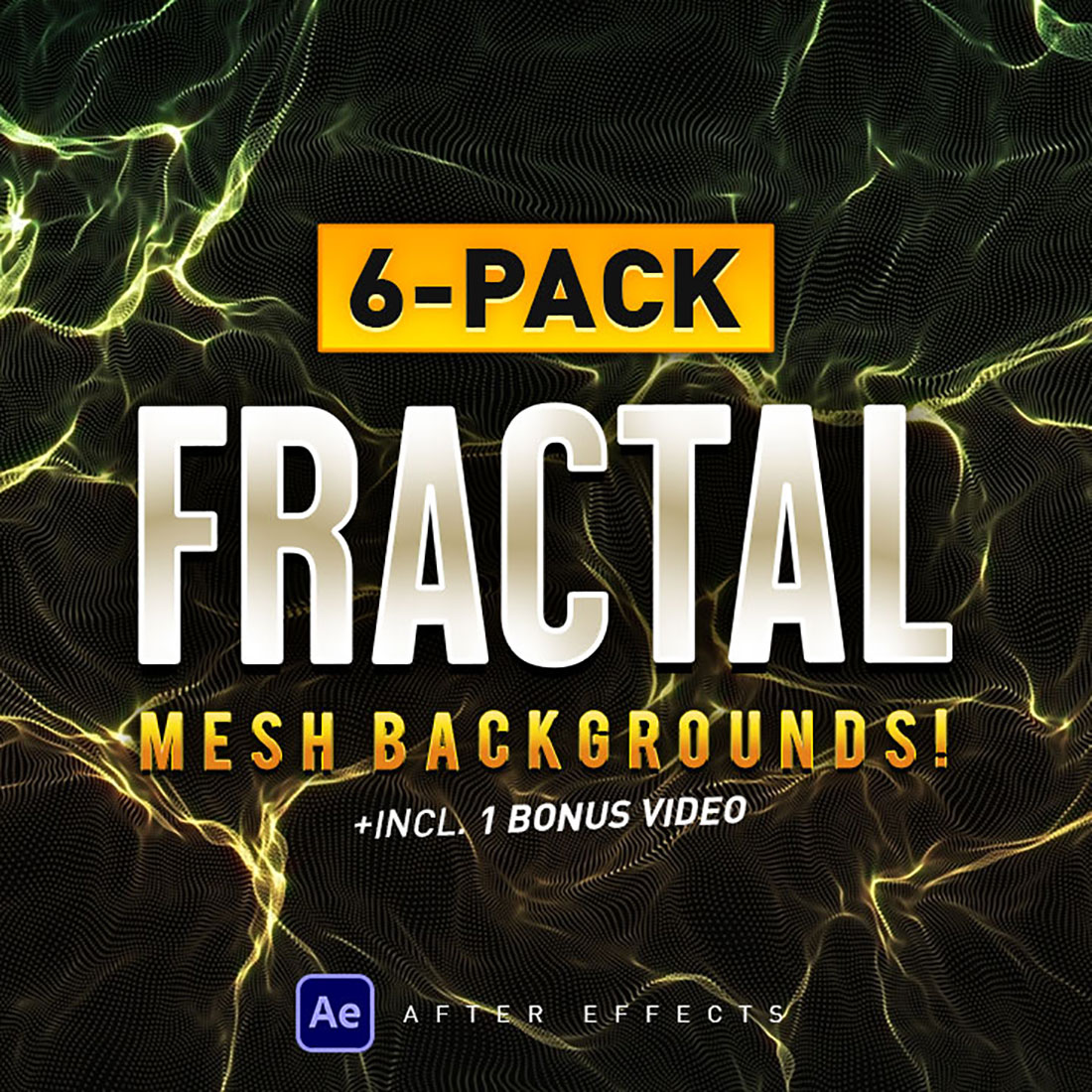 6-Pack Fractal Mesh Backgrounds + Bonus Video! Seamless Loops for Stunning Visuals cover image.