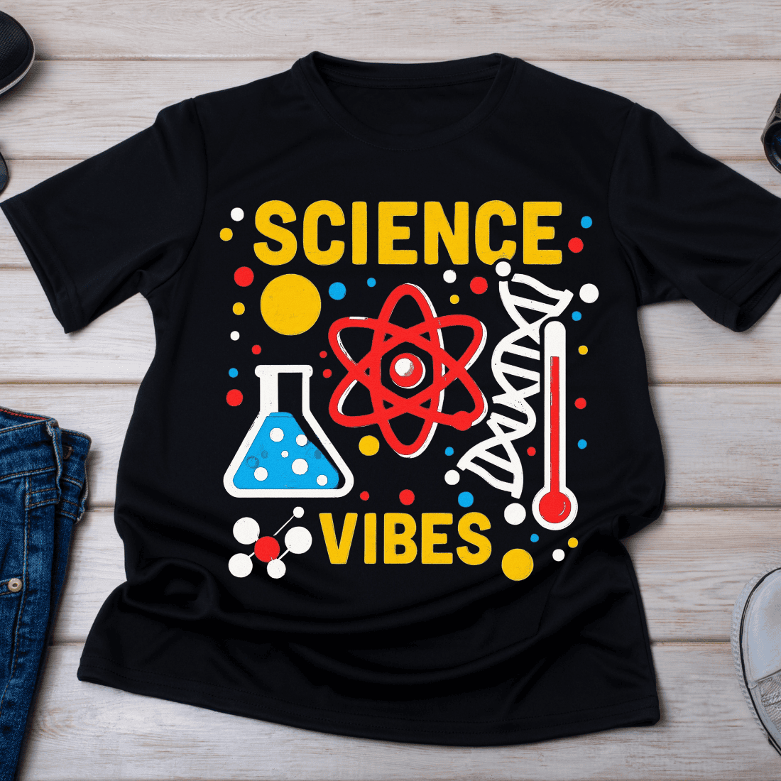 Science Vibes PNG for T-Shirt Design cover image.