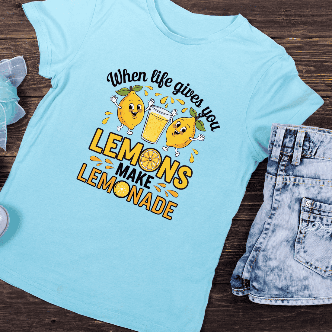 When Life Gives You Lemons PNG T-Shirt Design preview image.