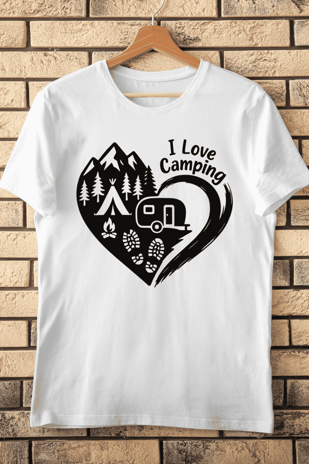 Nature Explore Travel T-Shirt Design pinterest preview image.