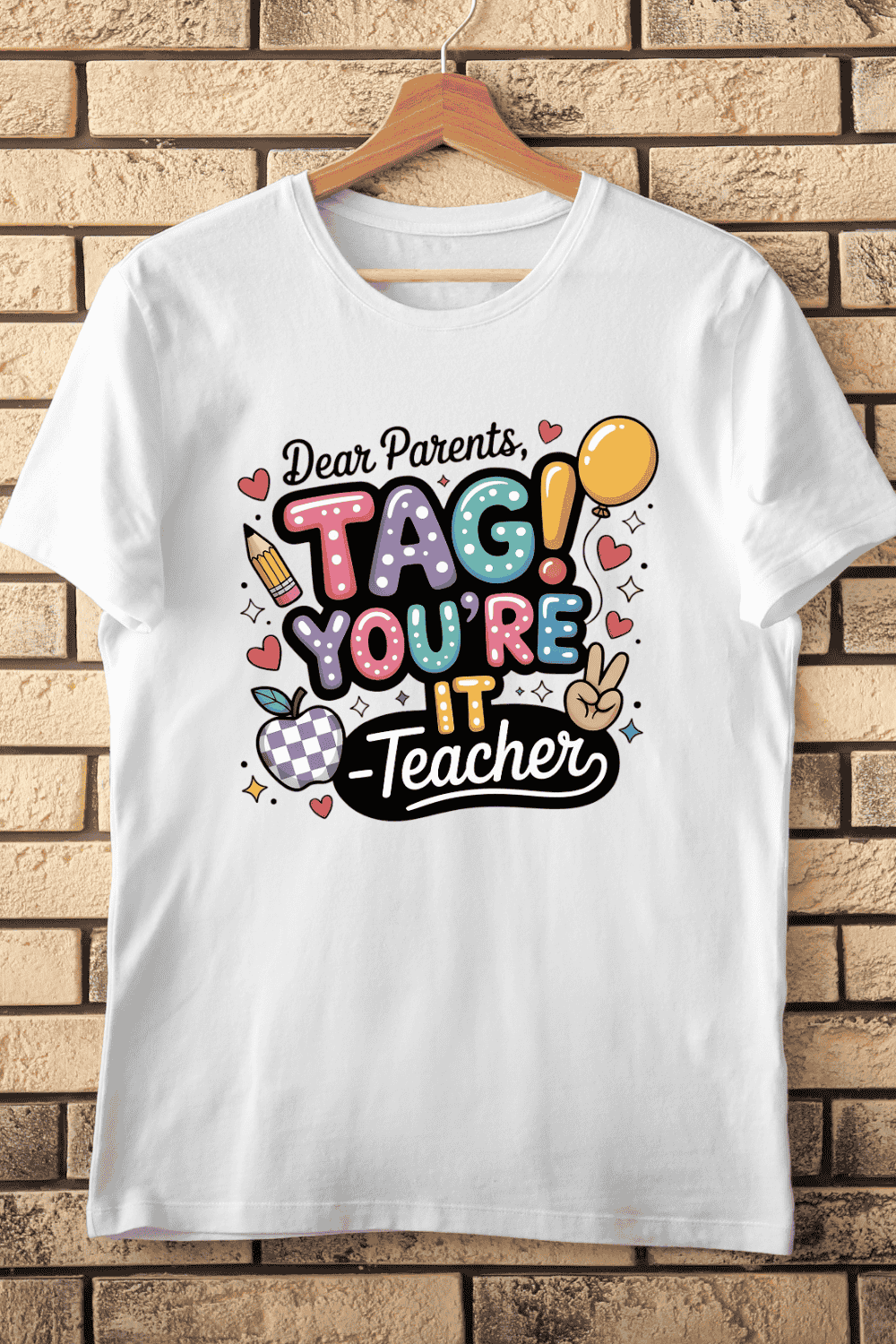 Last Day of School Humorous T-Shirt Design pinterest preview image.