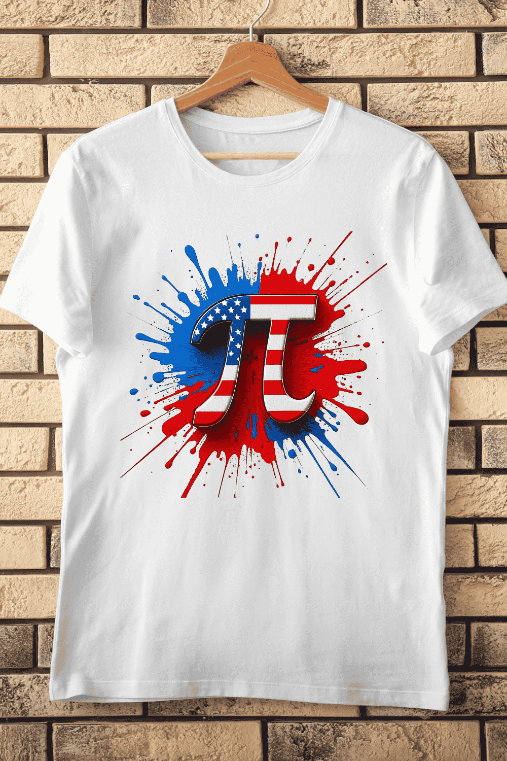 Funny Math Nerd Pi Day T-Shirt Design pinterest preview image.