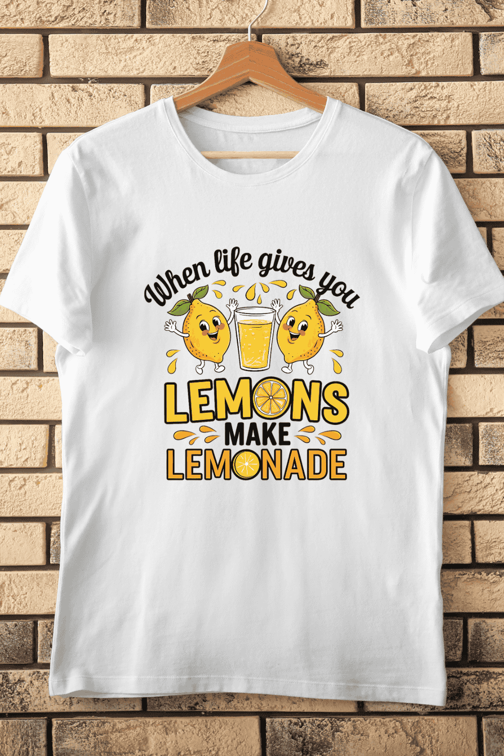 When Life Gives You Lemons PNG T-Shirt Design pinterest preview image.