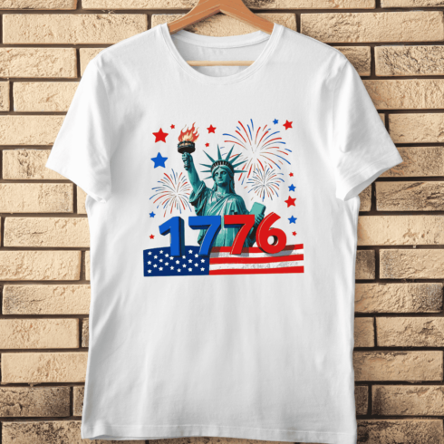 Freedom Day 1776 T-Shirt Design cover image.