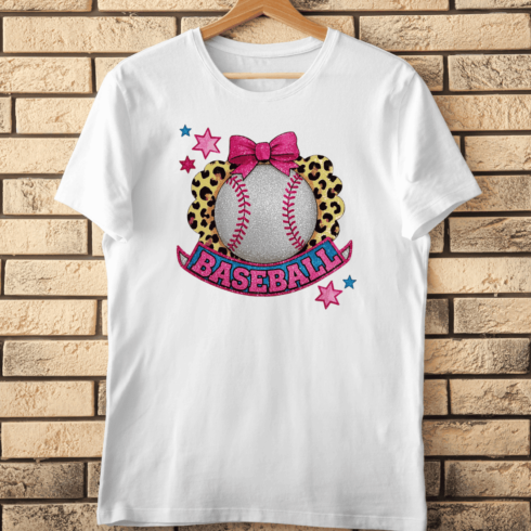 Sparkly Baseball T-Shirt Design cover image.