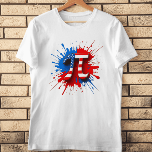 Funny Math Nerd Pi Day T-Shirt Design cover image.