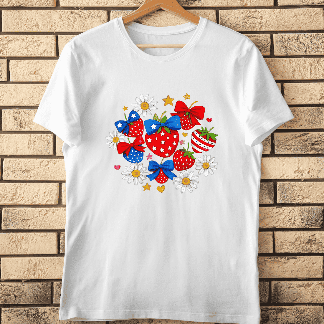 Fourth of July Berry T-Shirt Design cover image.