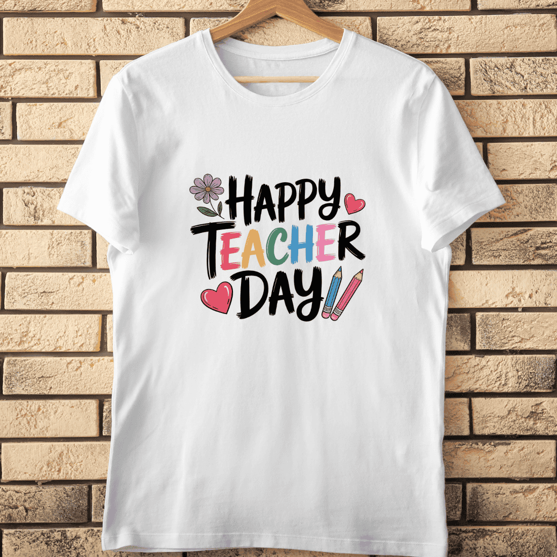 Teacher Appreciation Holiday T-Shirt Design cover image.