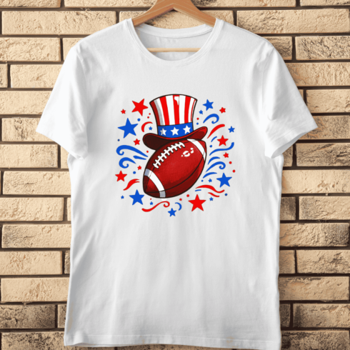 Independence Day Sports T-Shirt Design cover image.