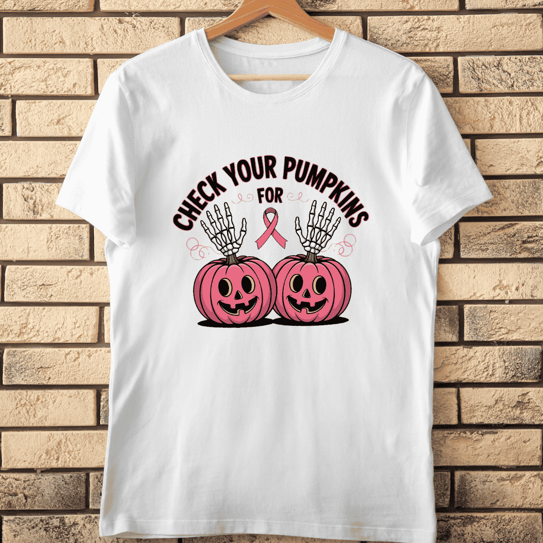 Check Your Pumpkins T-Shirt Design cover image.