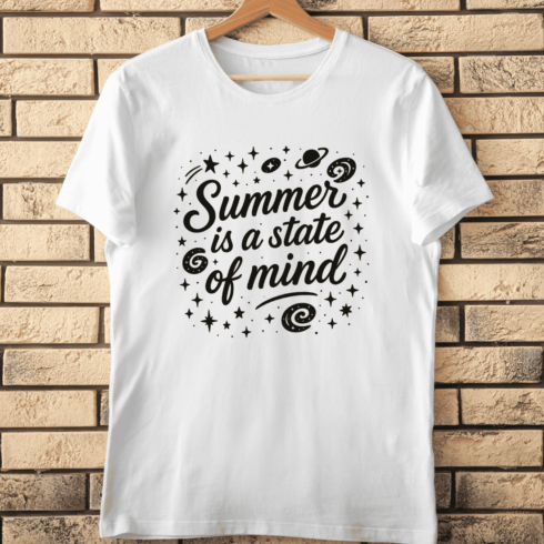 Summer is a State of Mind T-Shirt Design cover image.