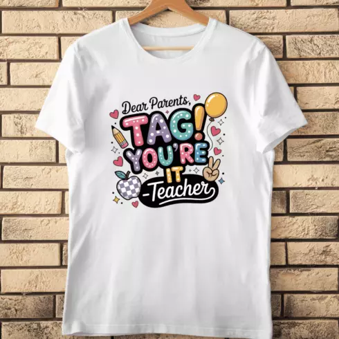 Last Day of School Humorous T-Shirt Design cover image.