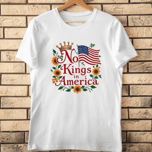 American History Floral T-Shirt Design cover image.