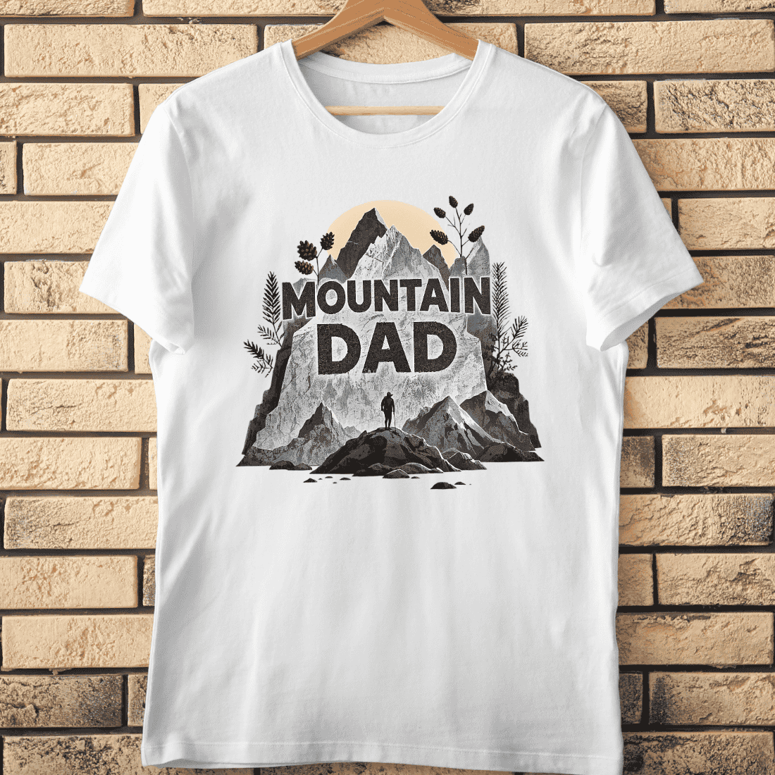 Adventure Loving Dad T-Shirt Design cover image.