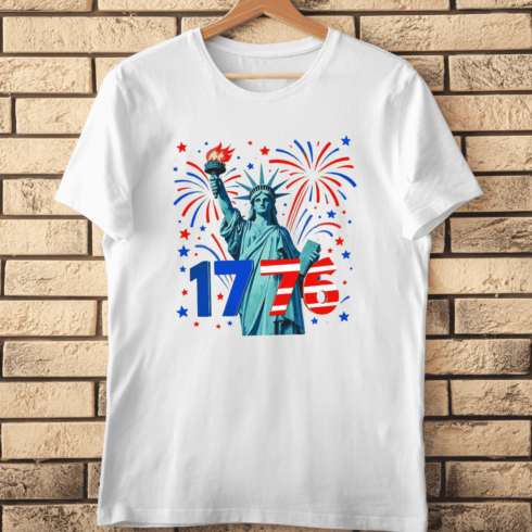 American Independence Celebration T-Shirt Design cover image.