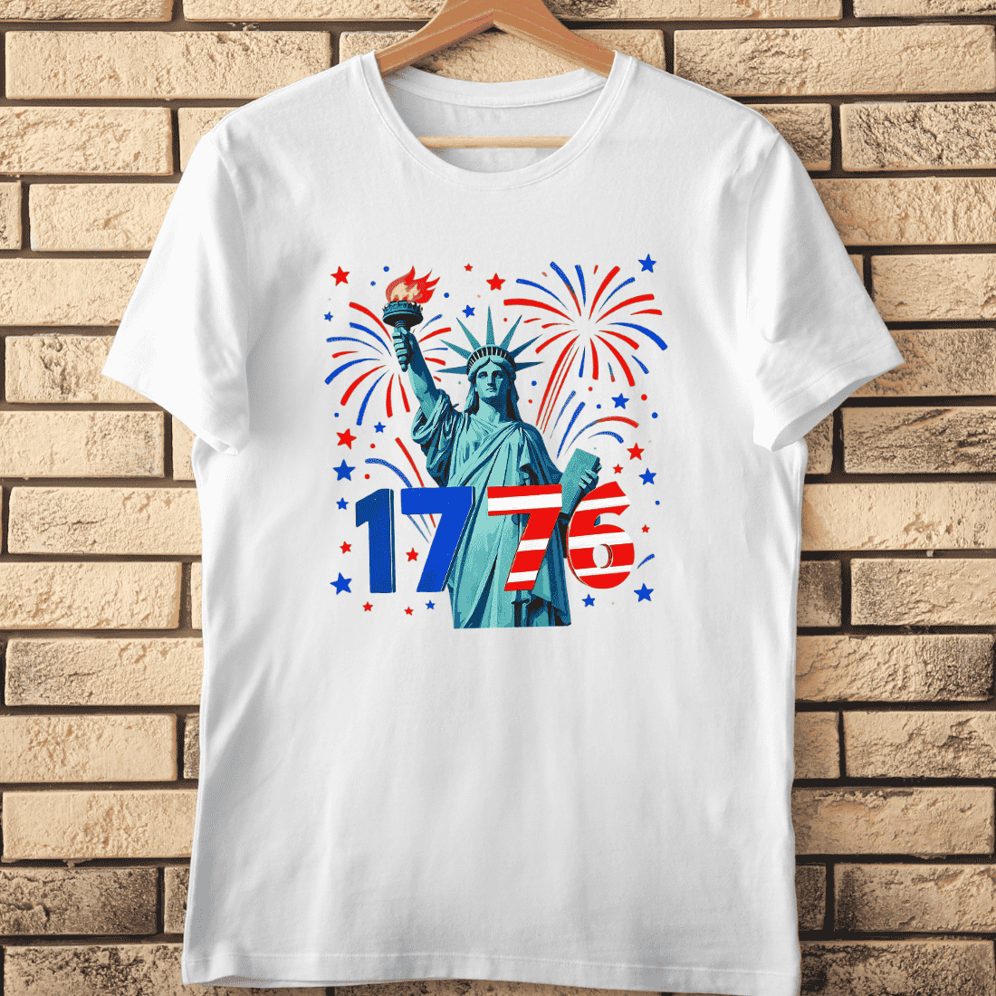American Independence Celebration T-Shirt Design cover image.