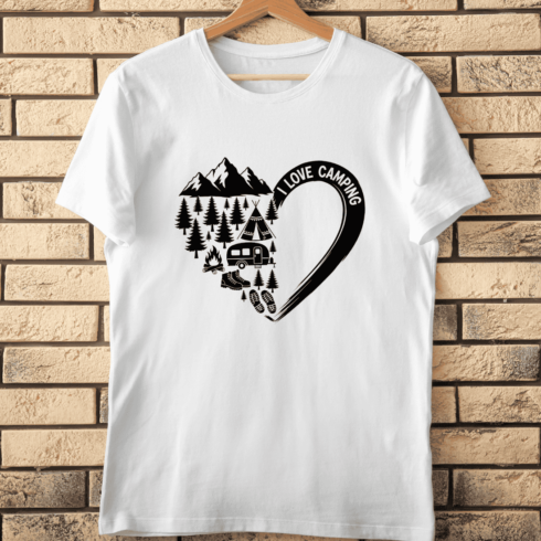 Camping Lover T-Shirt Design cover image.