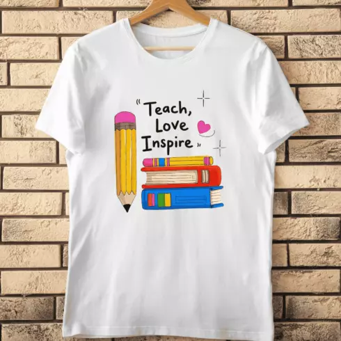 Education and Learning Inspiration T-Shirt Design cover image.