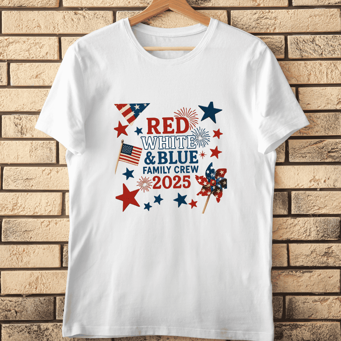 4th of July Patriotic Family T-Shirt Design cover image.