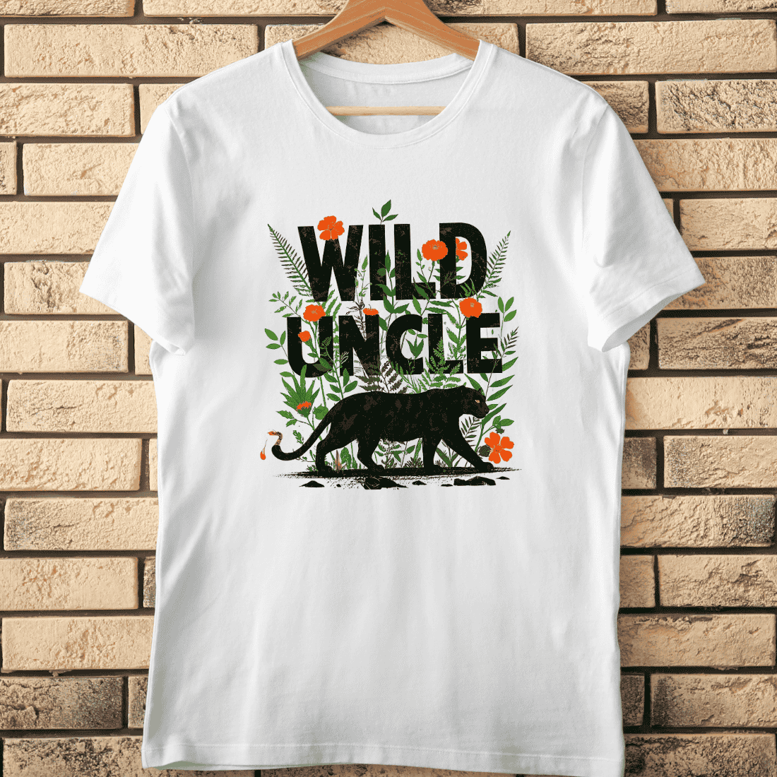 Vibrant Wild Uncle Nature T-Shirt Design cover image.